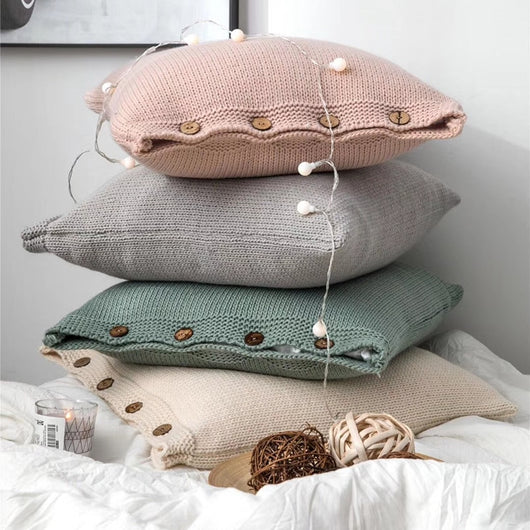 Funda de almohada de hilo grueso