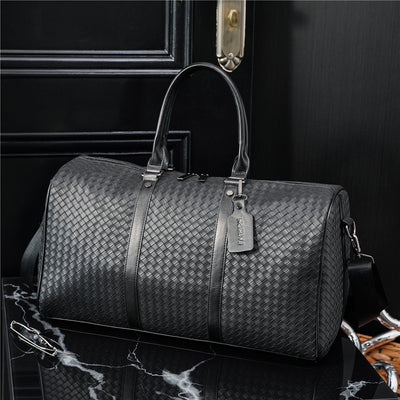 Bolsa Tote Trenzada con Relieve - Ideal para Viajes y Uso Diario - Image 9