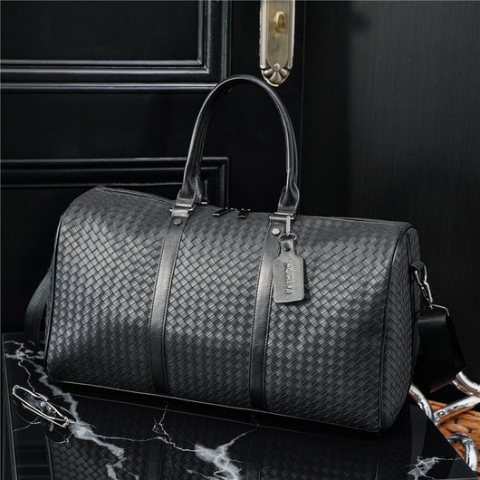 Bolsa Tote Trenzada con Relieve - Ideal para Viajes y Uso Diario - Image 9