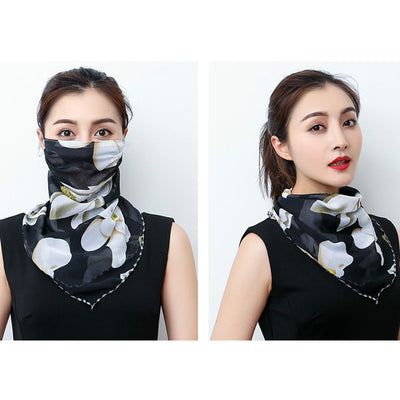 Pañuelo Triangular Delgado para Afinar el Rostro con Sujeción en Orejas - Image 8