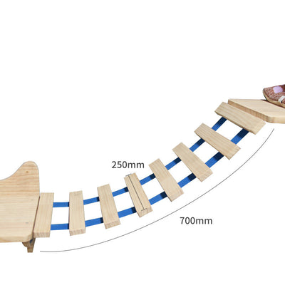 Árbol Rascador Mural para Gatos - Plataforma de Madera Sólida con Escalera - Image 29
