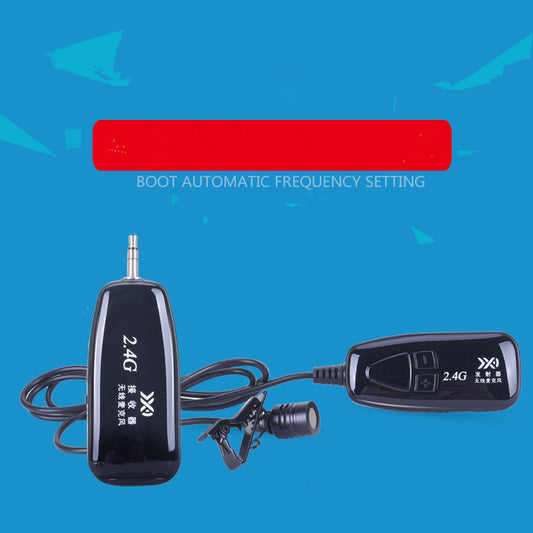 Micrófono Inalámbrico Lavalier 2.4GHz para Transmisión en Vivo