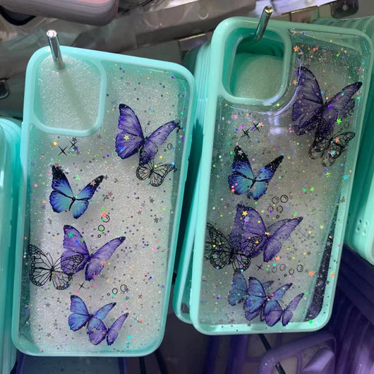 Funda Protectora con Mariposa de Epoxy y Brillo Hipoalergénica - Image 3