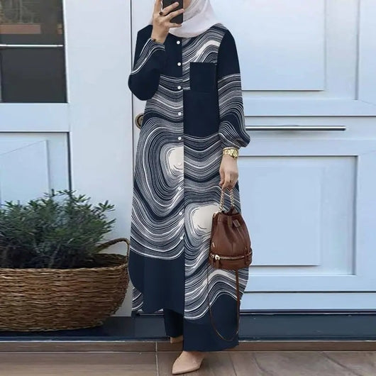 Conjunto Ejecutivo Mujer: Camisa Manga Larga y Pantalón - Image 9