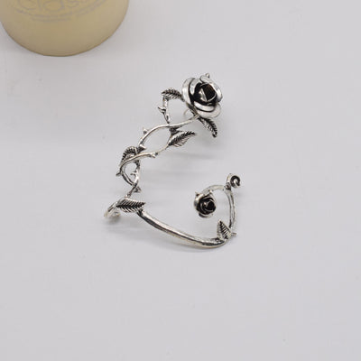 Aretes de Rosa Metalizada con Diseño Envuelto - Image 7