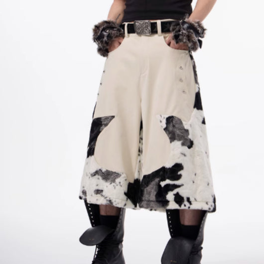 Pantalones Cortos de Fibra de Leche con Costuras y Textura Suave - Image 9