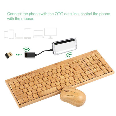 Kit Teclado y Ratón de Bambú Ecológico - Image 7