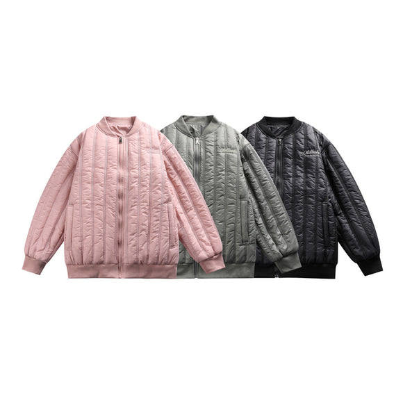 Chaqueta Suelta de Pareja Estilo Japonés a Rayas