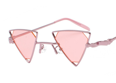 Gafas de Sol Punk Triángulo Hueco - Estilo Europeo Metálico - Image 12