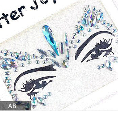 Pegatinas Faciales de Diamante Acrílico Estilo Europeo y Americano - Image 19