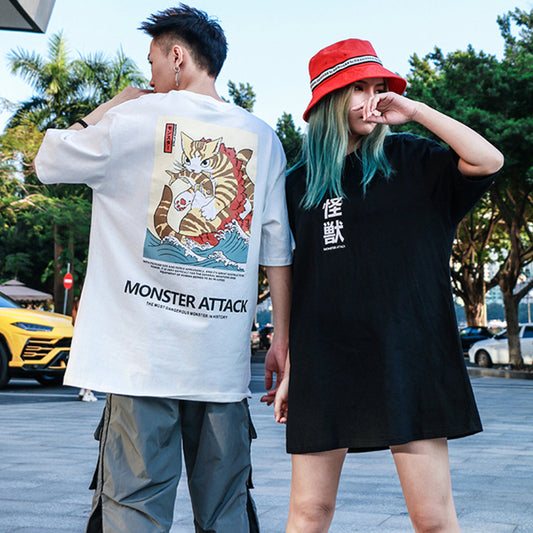 Camiseta Estampada Unisex de Manga Corta