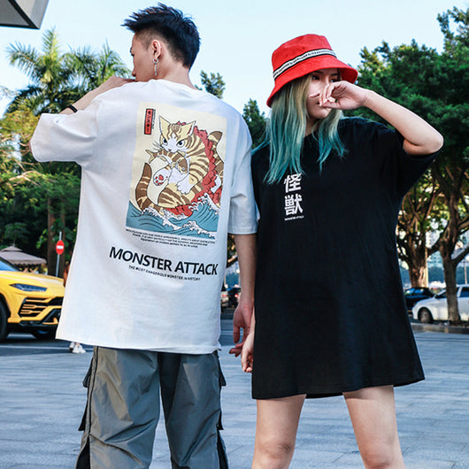 Camiseta Estampada Unisex de Manga Corta