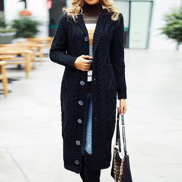 Chaqueta Larga Suelta para Mujer - Abrigo Elegante Otoño Invierno