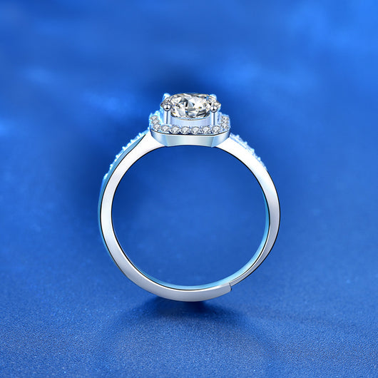Anillo de Moissanita de 1 Quilate en Plata 925 para Mujer - Image 2