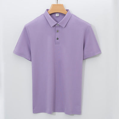Polo Manga Corta de Algodón Mercerizado para Hombre - Calidad Premium 120 Hilos