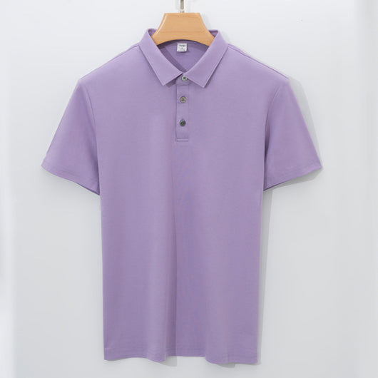 Polo Manga Corta de Algodón Mercerizado para Hombre - Calidad Premium 120 Hilos