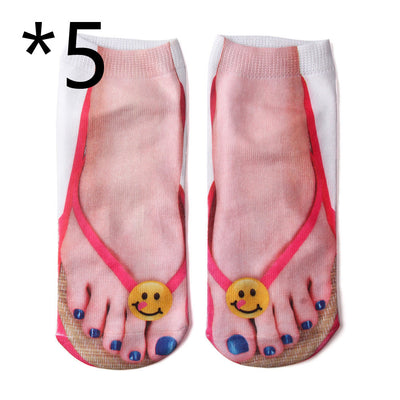 Calcetines Personalizados de Algodón con Estampado 3D Calavera de Cerdo para Hombre y Mujer - Image 17