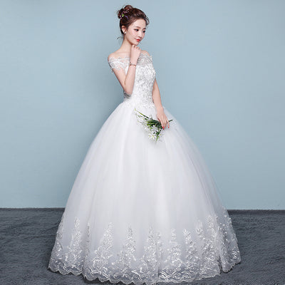 Vestido de Novia con Hombros Descubiertos Qidi - Image 5