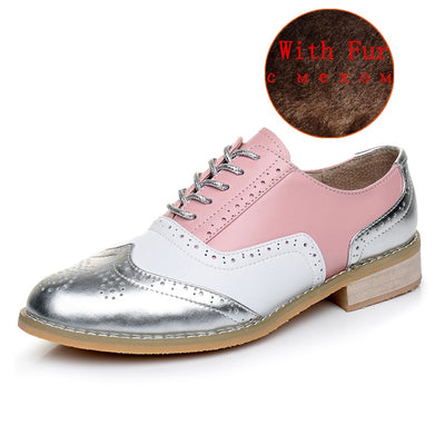 Zapatos de Combinación de Colores Estilo Británico - Image 8
