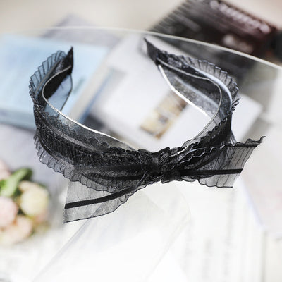 Diadema de Encaje con Moño Elegante - Image 2