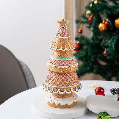 Árbol de Navidad de Jengibre - Decoración de Escritorio para Sala de Estar - Image 14