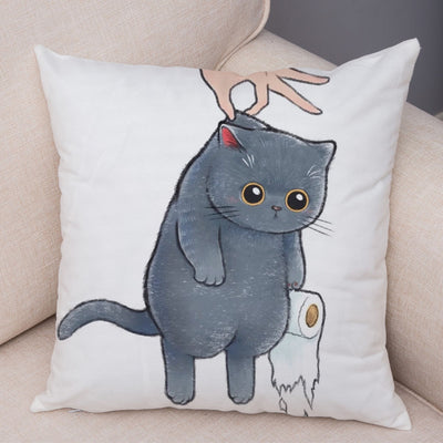 Funda de Almohada de Lino con Estampado Moderno para Sofá y Coche - Image 8