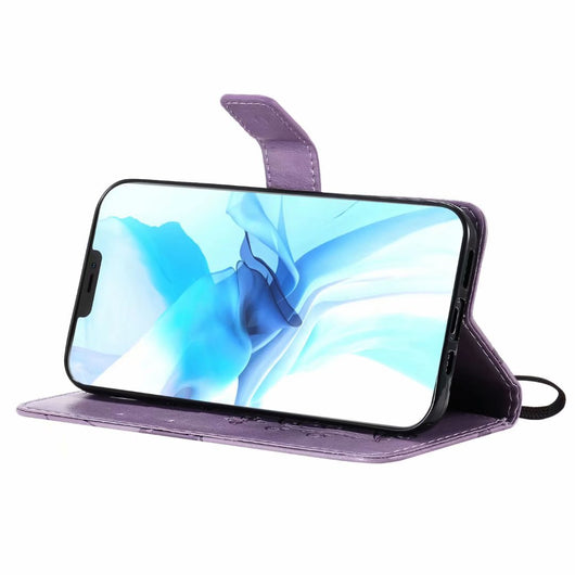 Funda de Cuero para Teléfono con Mariposa Prensada - Image 37