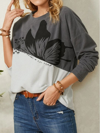 Suéter Cuello Redondo Estampado Animal Print para Mujer - Image 10