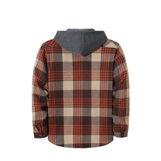 Chaqueta Hoodie Cuadriculada Moderna para Hombre - Image 19