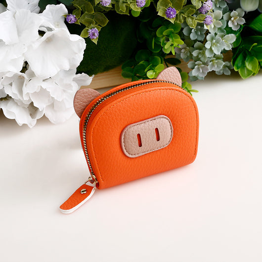 Monedero Compacto con Protección Antimagnética - Diseño Adorable de Cerdo - Image 10