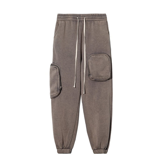 Pantalones Casuales Holgados con Forro Polar para Hombre - Image 13