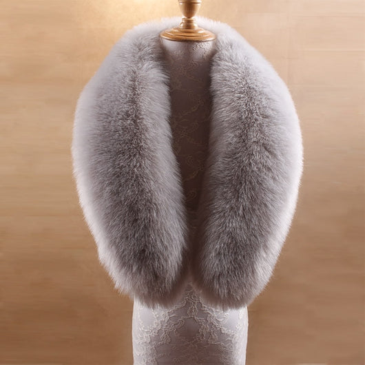Chal con Cuello de Piel Sintética de Zorro para Mujer - Abrigo Elegante Otoño - Image 10