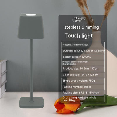 Lámpara LED Táctil Recargable para Escritorio y Dormitorio - Image 6