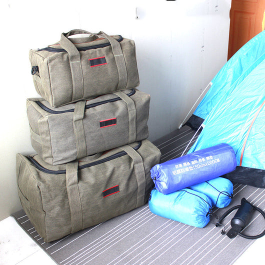 Bolsa de Viaje Grande de Lona para Hombre - Capacidad Extra para Mudanzas - Image 4