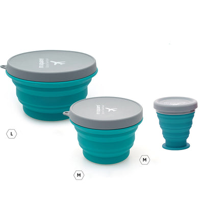 Kit de Cubiertos Plegables con Tazón de Silicona para Viajes y Camping - Image 16