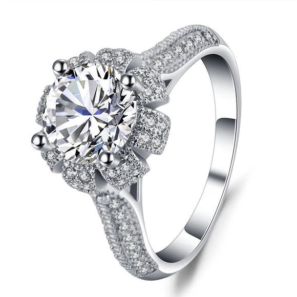 Anillos de Promesa para Pareja con Zirconia, Diseño Artesanal