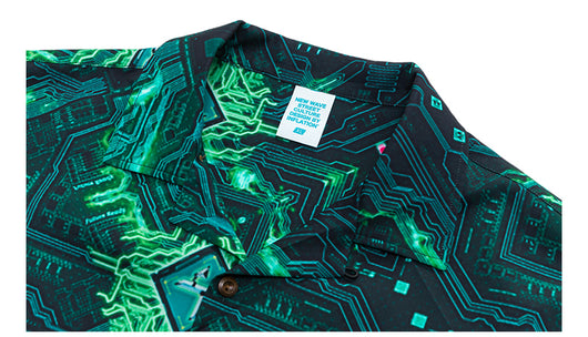 Camisa Cuello Cubano Manga Corta - Image 3