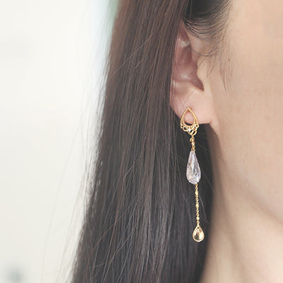 Aretes de Plata Esterlina Floral Retro Edición Navideña - Image 4