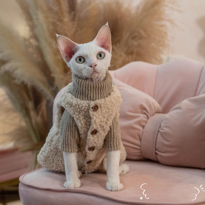 Chaleco de Lana para Gatos - Diseño Adorable con Cierre de Hebilla
