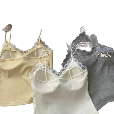 Camisola de Encaje Francés Escote en V para Mujer - Image 10
