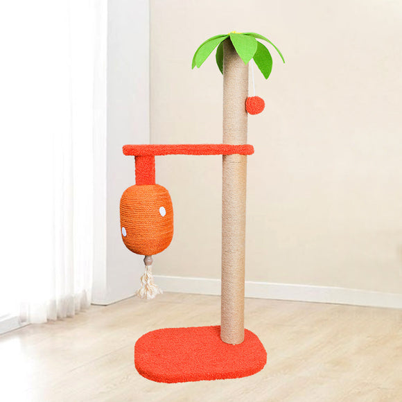 Árbol Rascador para Gatos con Fibra de Coco y Plataformas de Escalada