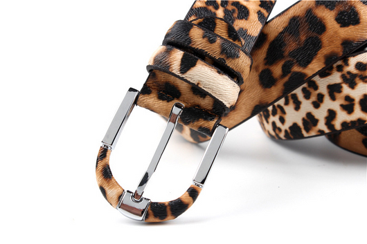 Cinturón de Cuero Estampado Leopardo para Mujer - Image 6