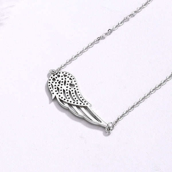 Pulsera de alas de ángel en plata 925 para mujer