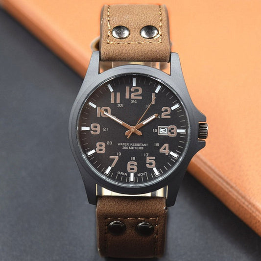 Reloj Militar de Cuarzo Premium con Calendario y Correa - Movimiento de Alta Precisión