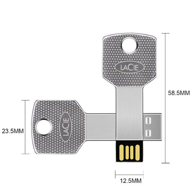 Memoria USB Metálica Ultrafina Resistente al Agua con Anillo de Seguridad - Image 2