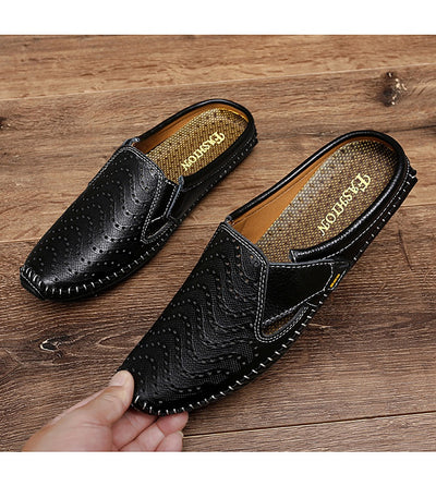 Zapatos Muller Slip-On de Cuero Genuino con Perforado - Image 16