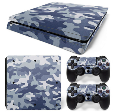 Hot pink and black leopard print skin set for PS4 Slim console and two controllers. - Image 22