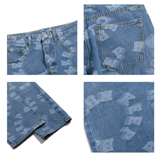 Pantalones Vaqueros Rotos Estilo Retro Vintage - Image 5