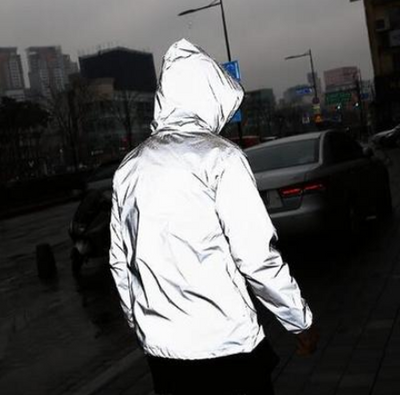 Chaqueta Cortavientos Reflectiva Impermeable para Hombre - Estilo Urbano - Image 6