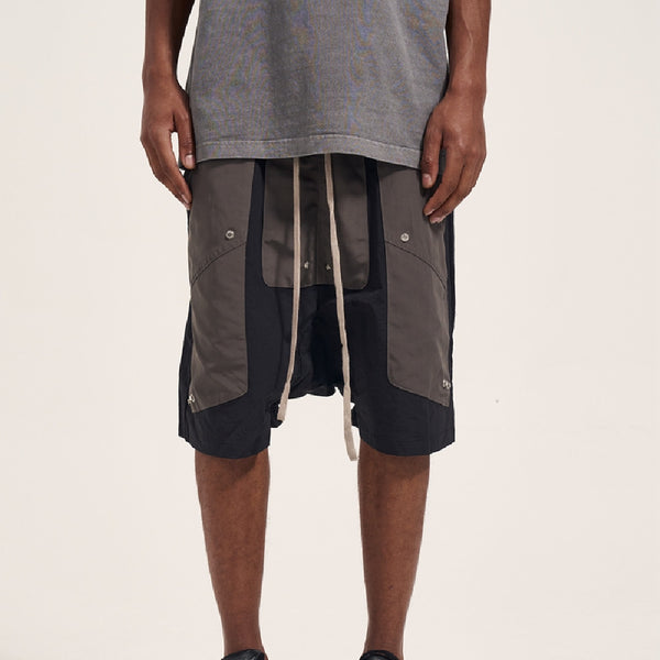 Shorts Casuales Holgados para Hombre con Parches Contrastantes